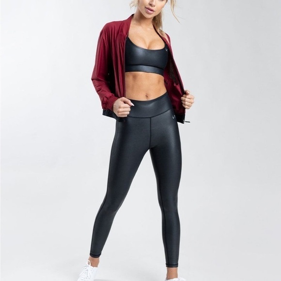 TLF Jackets & Blazers - TLF mesh maroon Maddox Jacket medium zip up lightweight athletic casual